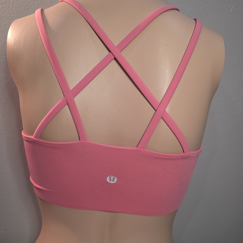 Lulu Lemon Pink Double Strap Bralette - Picture 2 of 4
